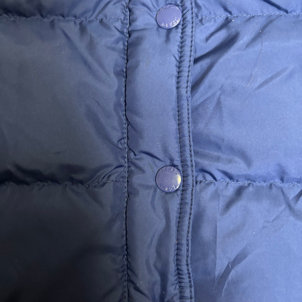 J.Crew Down Puffer Vest XS Navy Full Zip Quilted 80% Feather Down Fill - Picture 4 of 12